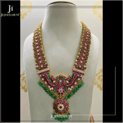 Kundan jadau bridal long necklace